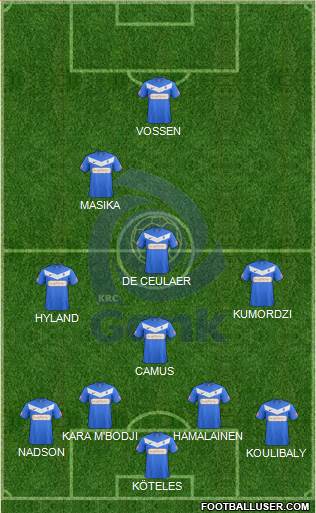 K Racing Club Genk Formation 2013