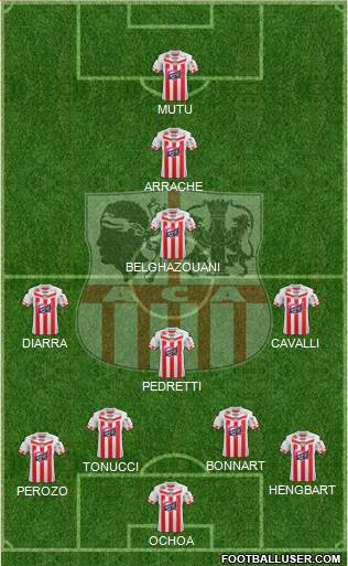 Athletic Club Ajaccien Football Formation 2013