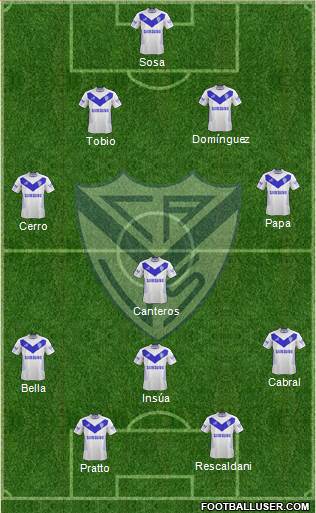 Vélez Sarsfield Formation 2013