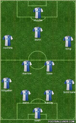 Blackburn Rovers Formation 2013