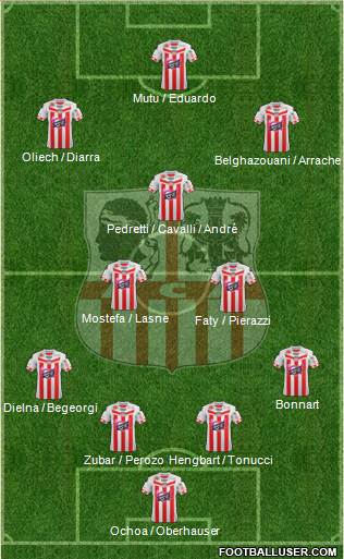 Athletic Club Ajaccien Football Formation 2013