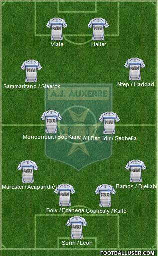 A.J. Auxerre Formation 2013