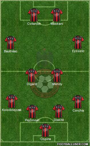 OGC Nice Côte d'Azur Formation 2013