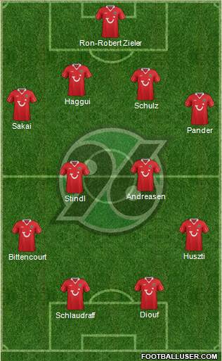 Hannover 96 Formation 2013