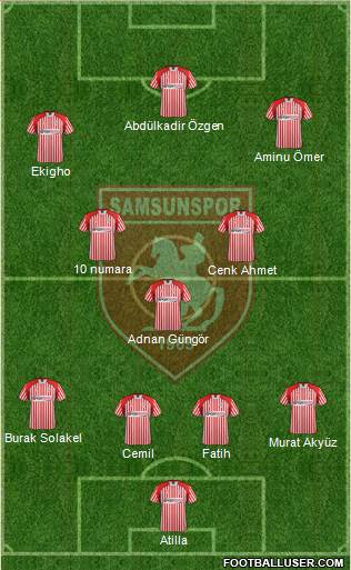 Samsunspor Formation 2013