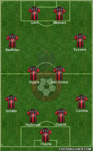 OGC Nice Côte d'Azur Formation 2013