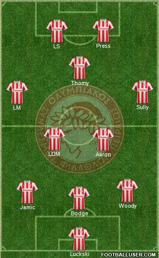 Olympiakos SF Piraeus Formation 2013