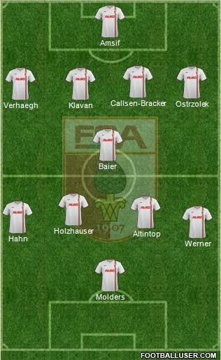 FC Augsburg Formation 2013