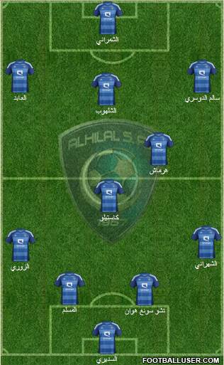 Al-Hilal (KSA) Formation 2013