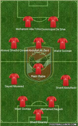 Al-Ahly Sporting Club Formation 2013