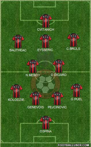 OGC Nice Côte d'Azur Formation 2013