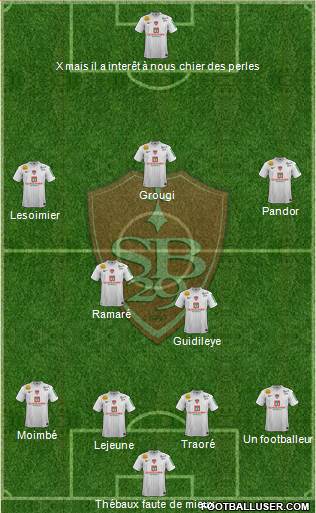 Stade Brestois 29 Formation 2013