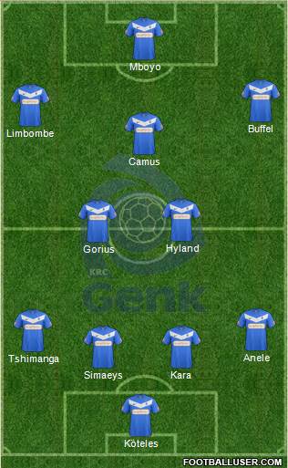 K Racing Club Genk Formation 2013