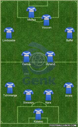 K Racing Club Genk Formation 2013