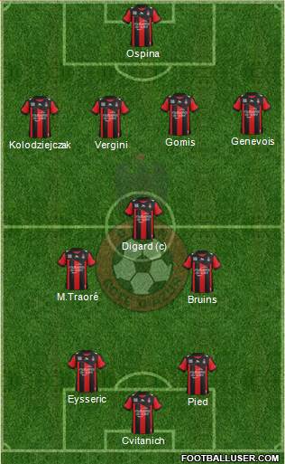 OGC Nice Côte d'Azur Formation 2013