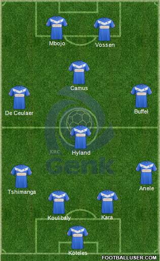 K Racing Club Genk Formation 2013