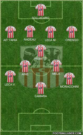 Athletic Club Ajaccien Football Formation 2013