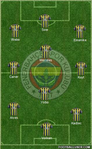 Fenerbahçe SK Formation 2013