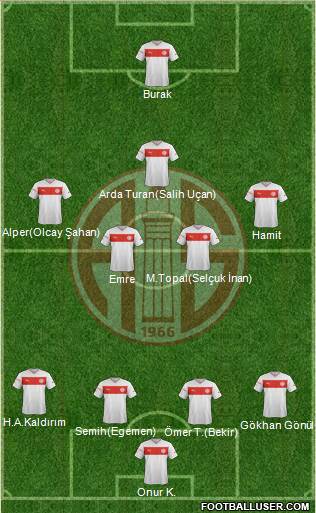 Antalyaspor A.S. Formation 2013