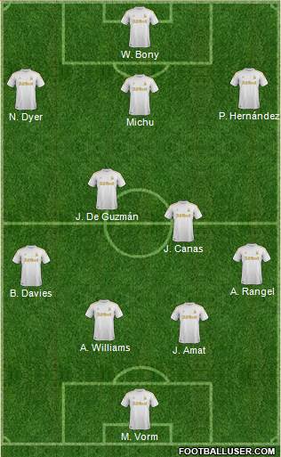 Swansea City Formation 2013