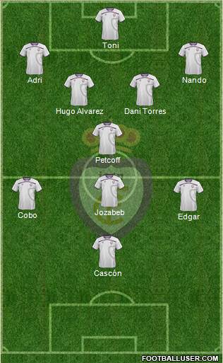 Real Jaén C.F. Formation 2013