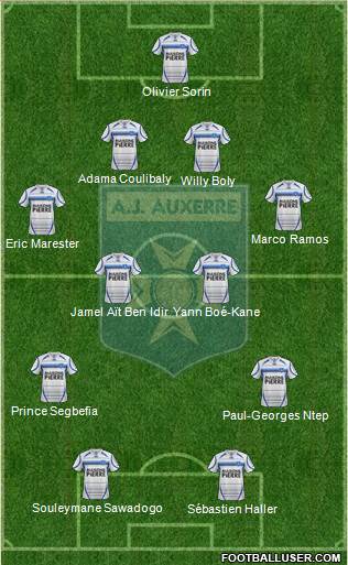 A.J. Auxerre Formation 2013