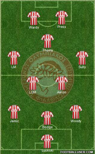 Olympiakos SF Piraeus Formation 2013