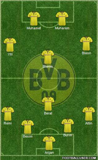 Borussia Dortmund Formation 2013