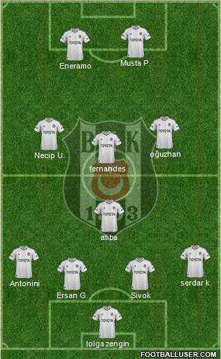 Besiktas JK Formation 2013