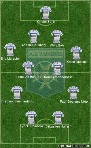 A.J. Auxerre Formation 2013