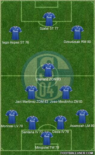 FC Schalke 04 Formation 2013