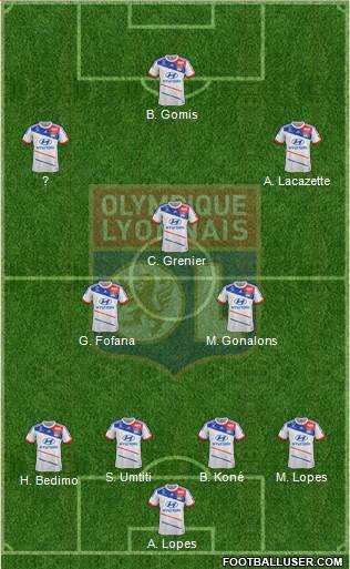 Olympique Lyonnais Formation 2013