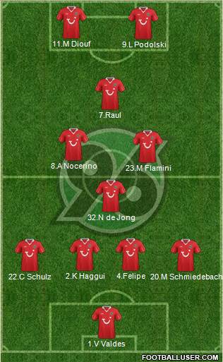 Hannover 96 Formation 2013