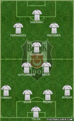 Besiktas JK Formation 2013