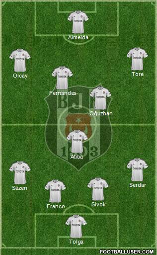 Besiktas JK Formation 2013