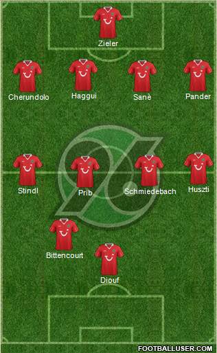 Hannover 96 Formation 2013