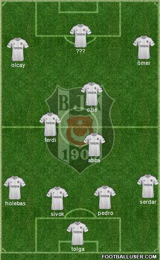 Besiktas JK Formation 2013