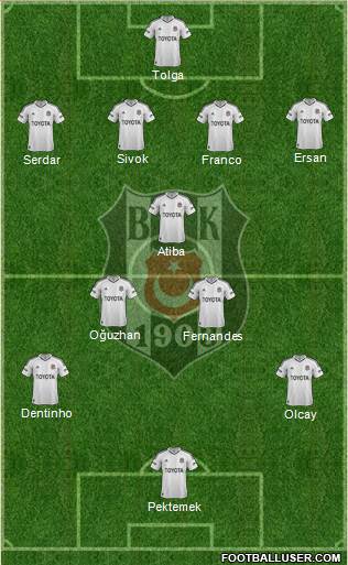 Besiktas JK Formation 2013