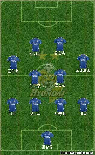 Ulsan Hyundai Formation 2013