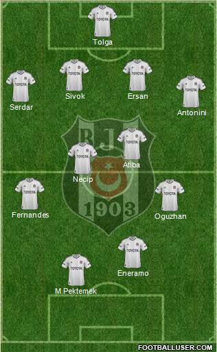 Besiktas JK Formation 2013