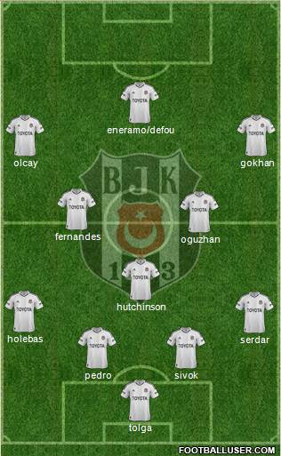 Besiktas JK Formation 2013