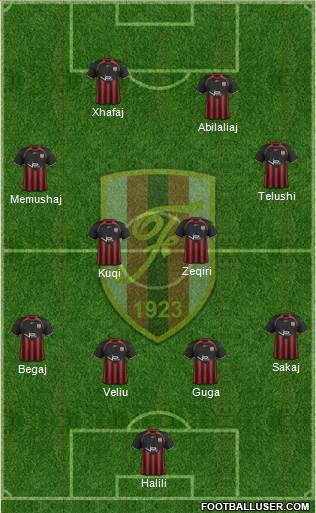 KS Flamurtari Vlorë Formation 2013