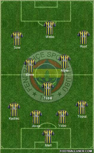 Fenerbahçe SK Formation 2013