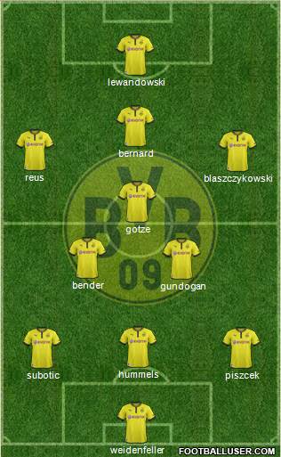 Borussia Dortmund Formation 2013