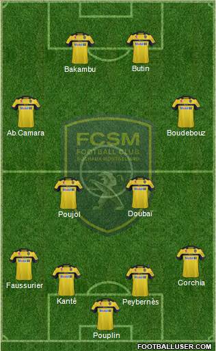 FC Sochaux-Montbéliard Formation 2013