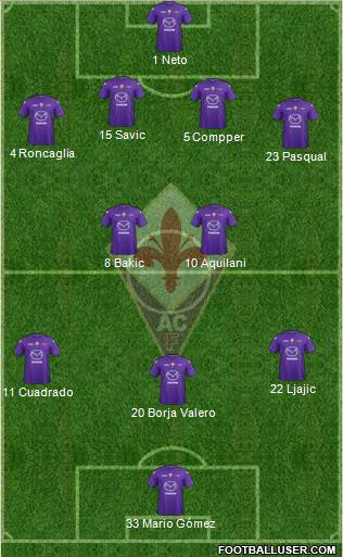 Fiorentina Formation 2013