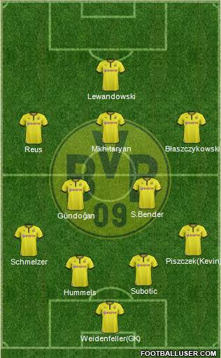 Borussia Dortmund Formation 2013