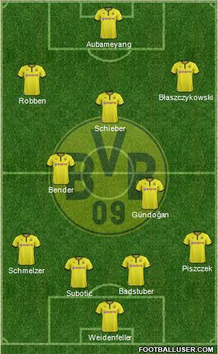 Borussia Dortmund Formation 2013