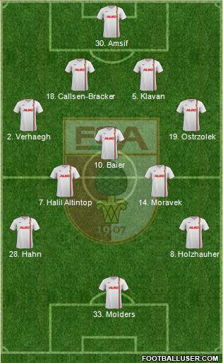 FC Augsburg Formation 2013