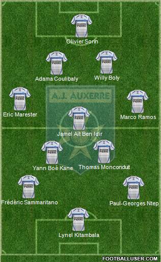 A.J. Auxerre Formation 2013